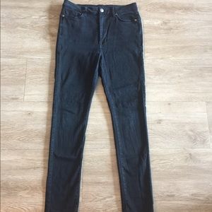 Fidelity Black Wash Skinny Jeans